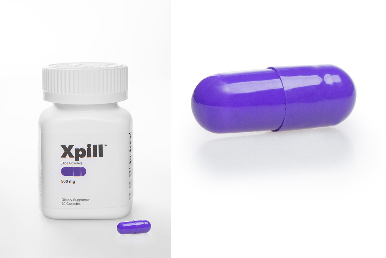 product photography of pills
