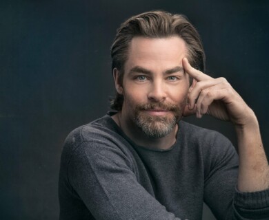 Portrait of celebrity for advertising at Cass Studios in Austin.